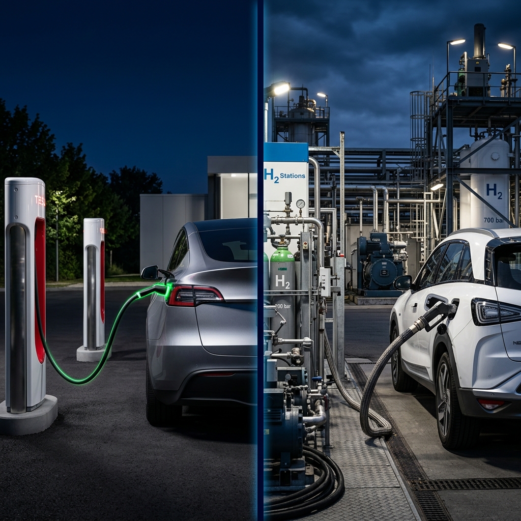 Tesla vs. Wasserstoff: Warum sich Batterie-Elektro durchsetzt