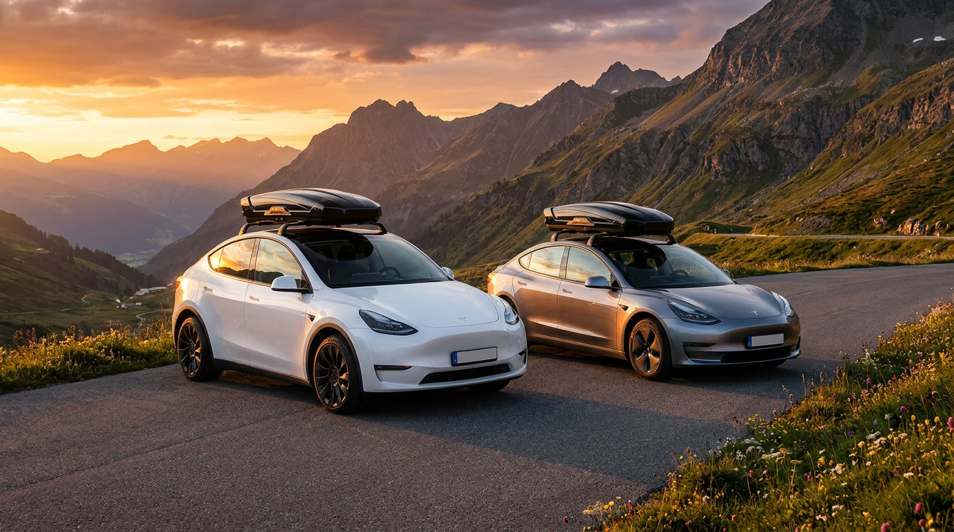 Dachboxen für Tesla Model 3 & Model Y: Der ultimative Guide zu Reichweite, Modellen & Montage