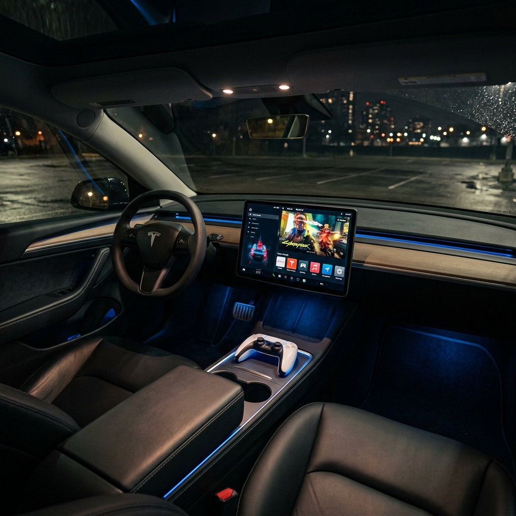 Tesla Theater & Gaming: Entertainment im Fahrzeug – der komplette Guide