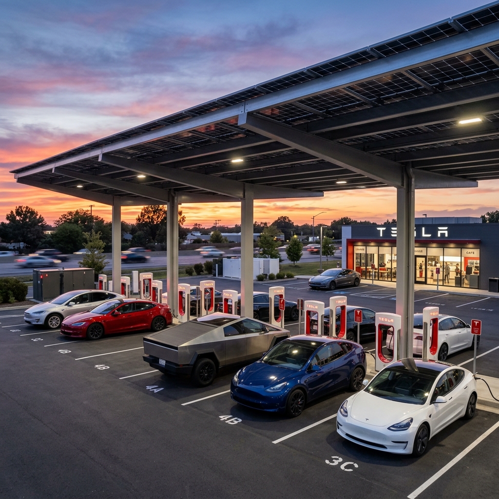 Tesla Supercharger V4: 500 kW, 800V-Support und das Ende von V3